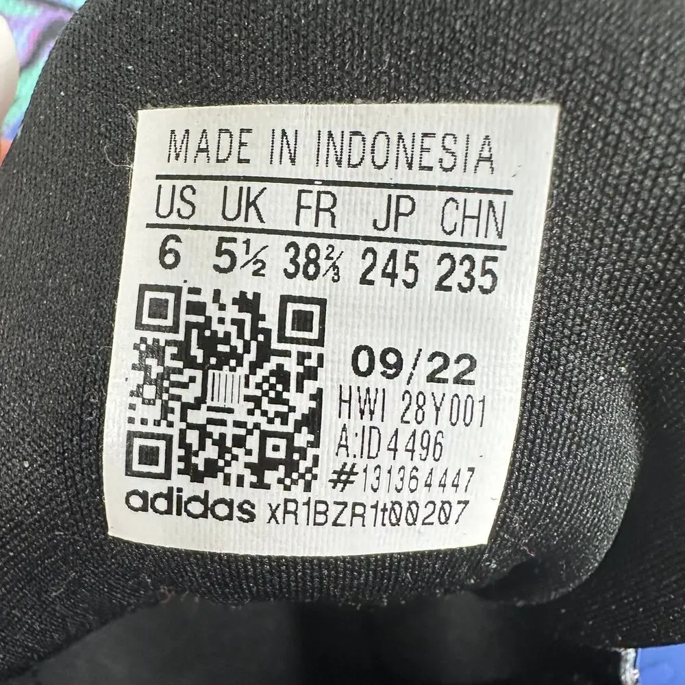 Adidas Running Shoes Blue Black WMNS 6 Athletic Sneakers Lightweight Trainer Gym - Picture 6 of 8